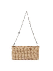 Petite Embossed Leather Shoulder Bag