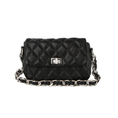 Small chain handle soft leather handbag