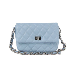 Medium chain handle soft leather handbag