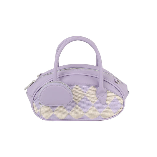 Argyle top handle oval petite handbag