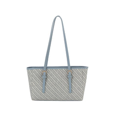 Diagonal pattern daily tote bag