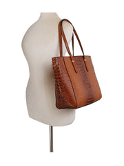 3 in 1 crocodile leather bag, satchel and purse set