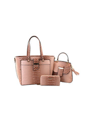 3 in 1 crocodile leather bag, crossbody and purse set