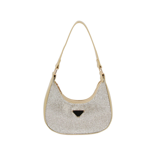 Rhinestone evening party hobo bag