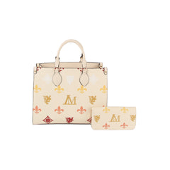 2 in 1 monogram classic tote with matching purse