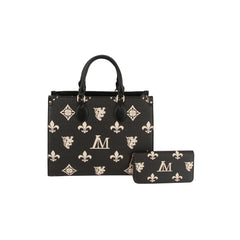 2 in 1 monogram classic tote with matching purse
