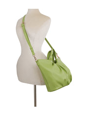 Scruch soft leather tote bag
