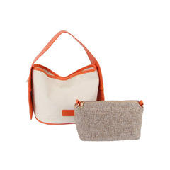 2 in 1 canvas tote and pouch set