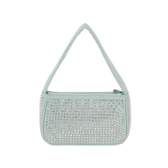 Rhinestone studded club hobo shoulder bag