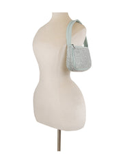 Rhinestone studded club hobo shoulder bag