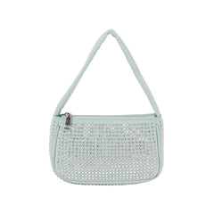 Rhinestone studded club hobo shoulder bag