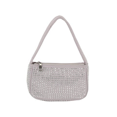 Rhinestone studded club hobo shoulder bag