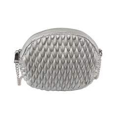 Chain detail strap woven daily crossbody