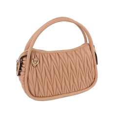 Woven detail hobo handle crossbody