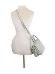 Woven detail hobo handle crossbody