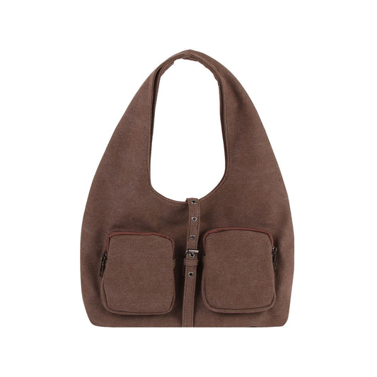Canvas Multi-pocketed Hobo