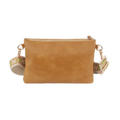 Small rectangular front zipper guitar strap crossbody