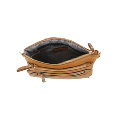 Small rectangular front zipper guitar strap crossbody