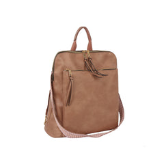 Perforated Front Pocket Convertible Backpack