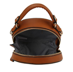 Crossbody bag with snake pattern