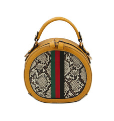 Crossbody bag with snake pattern
