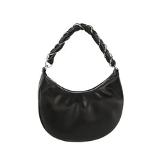 Soft leather chain handle shoulder bag
