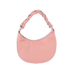 Soft leather chain handle shoulder bag