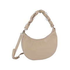 Soft leather chain handle shoulder bag