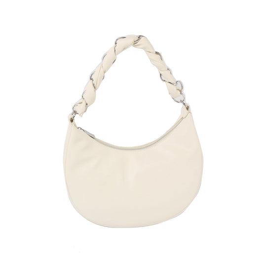 Soft leather chain handle shoulder bag