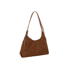 Soft Vegan Suede Hobo Shoulder Bag