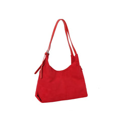 Soft Vegan Suede Hobo Shoulder Bag