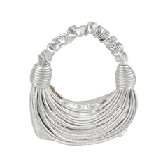 Scrunchie Handle Corded Hobo Bag