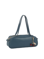 Cherry Charm Barrel Shoulder Bag