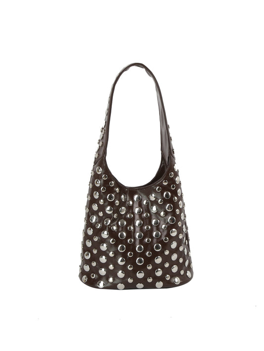 Studded Dome Shoulder Bag