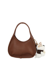 Plush Buddy Mini Crescent Shoulder Bag