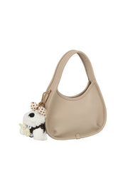 Plush Buddy Mini Crescent Shoulder Bag