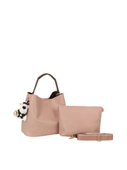 Soft Pebble Hobo Bag and Zip Pouch Crossbody Set