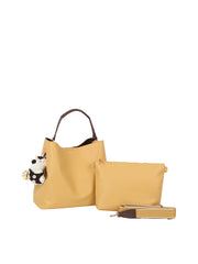 Soft Pebble Hobo Bag and Zip Pouch Crossbody Set