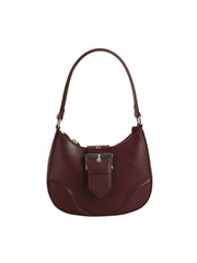 Buckle Front Flap Shoulder Bag