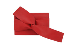 Evening Clutch Messenger Style With Cute Bow Tie Purse Vegan PU Leather Crossbody Shoulder Bag