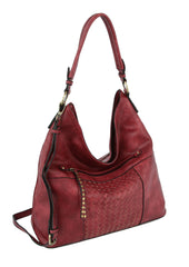 2 IN 1 STITCHED HOBO