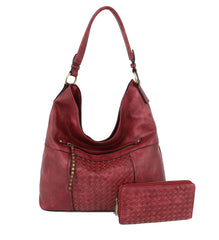 2 IN 1 STITCHED HOBO