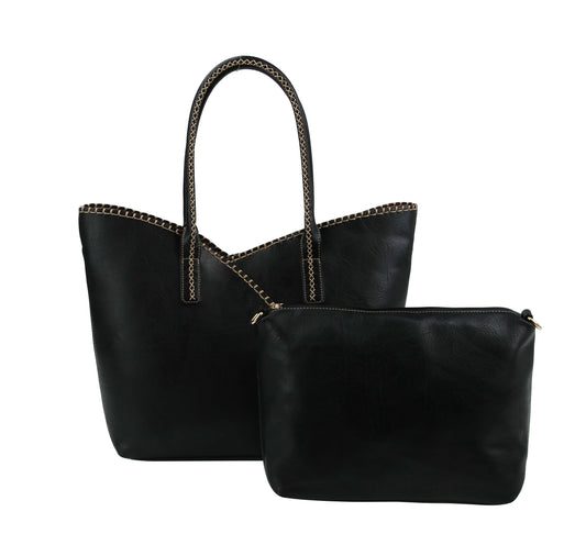 Lady Shoulder bag Handle Satchel - 2 in 1