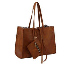 Hf Reversible Three Piece Fashion Handbag Set  D-0708-3S