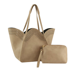 2 in 1 Womens Tote Shoulder Handbag