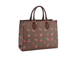 Fashion Cherry Monogram Satchel with Wallet 3-1 Set