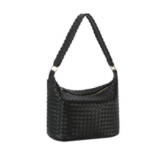 Woven hobo bag
