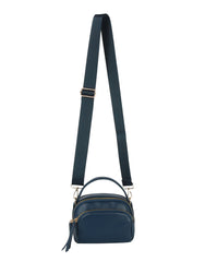 Double zip top handle camera crossbody