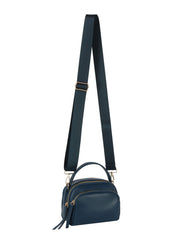 Double zip top handle camera crossbody