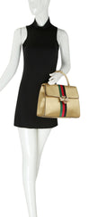 Fashion Bee Stripe Satchel with Wallet